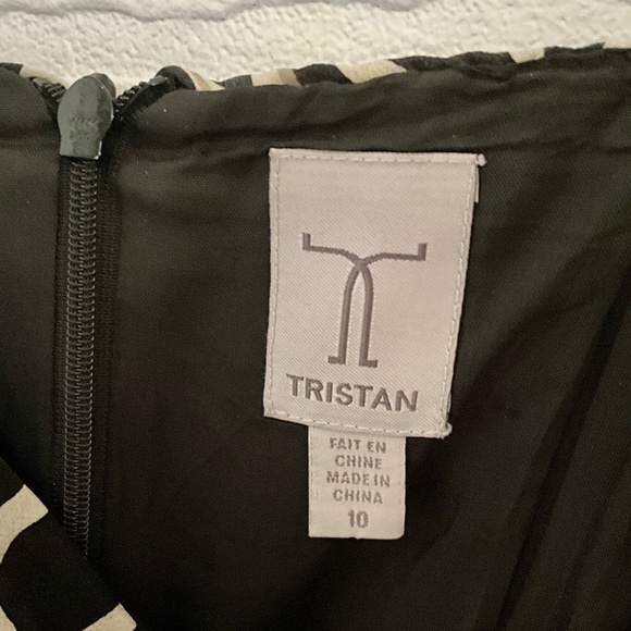 Vintage Y2K Babydoll Mini dress Black/tan/cream Floral print Empire waist 10 - Picture 5 of 8